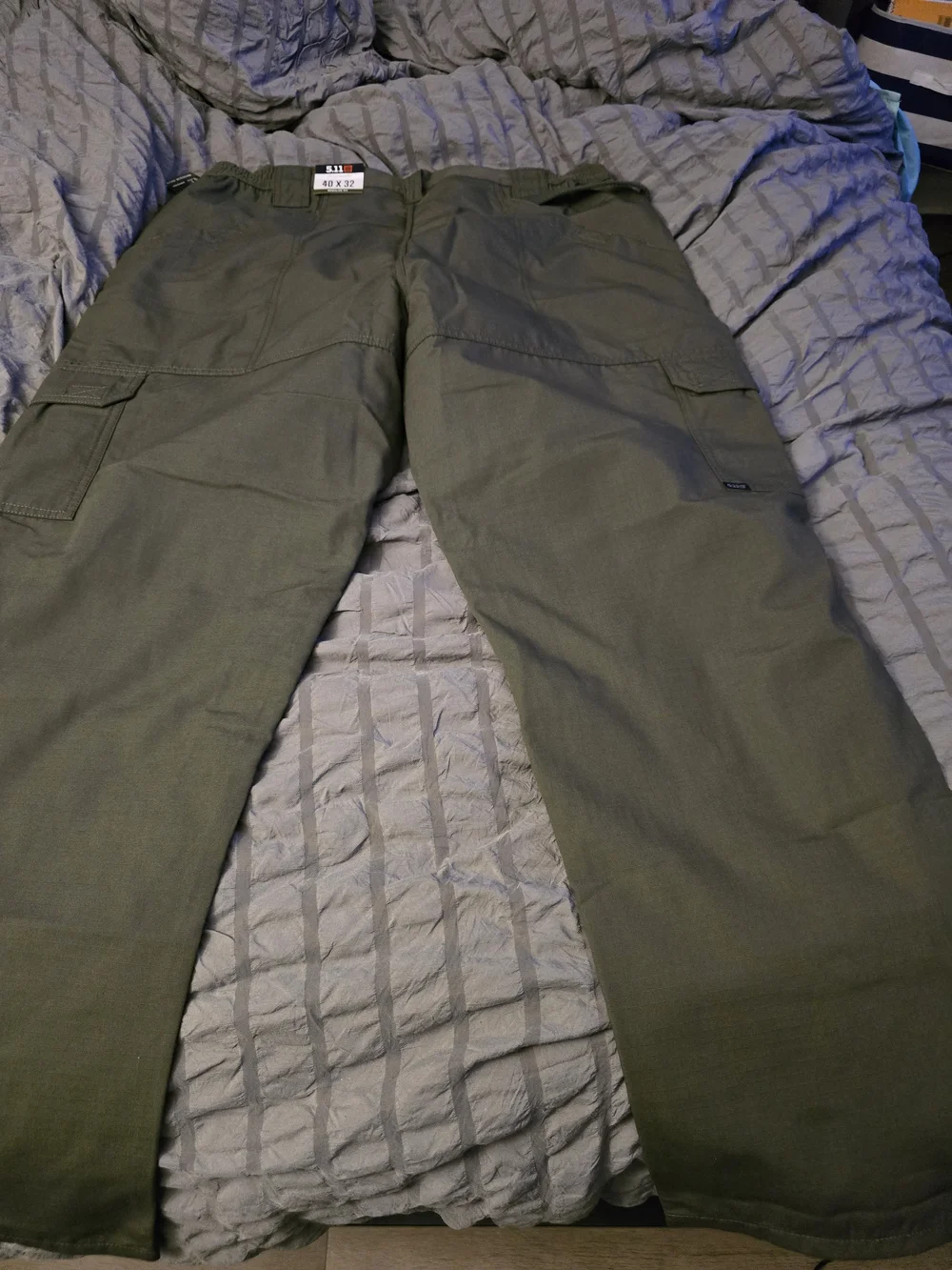5.11 Tactical Men's Olive Green Cargo Pants - Heavy Duty Utility